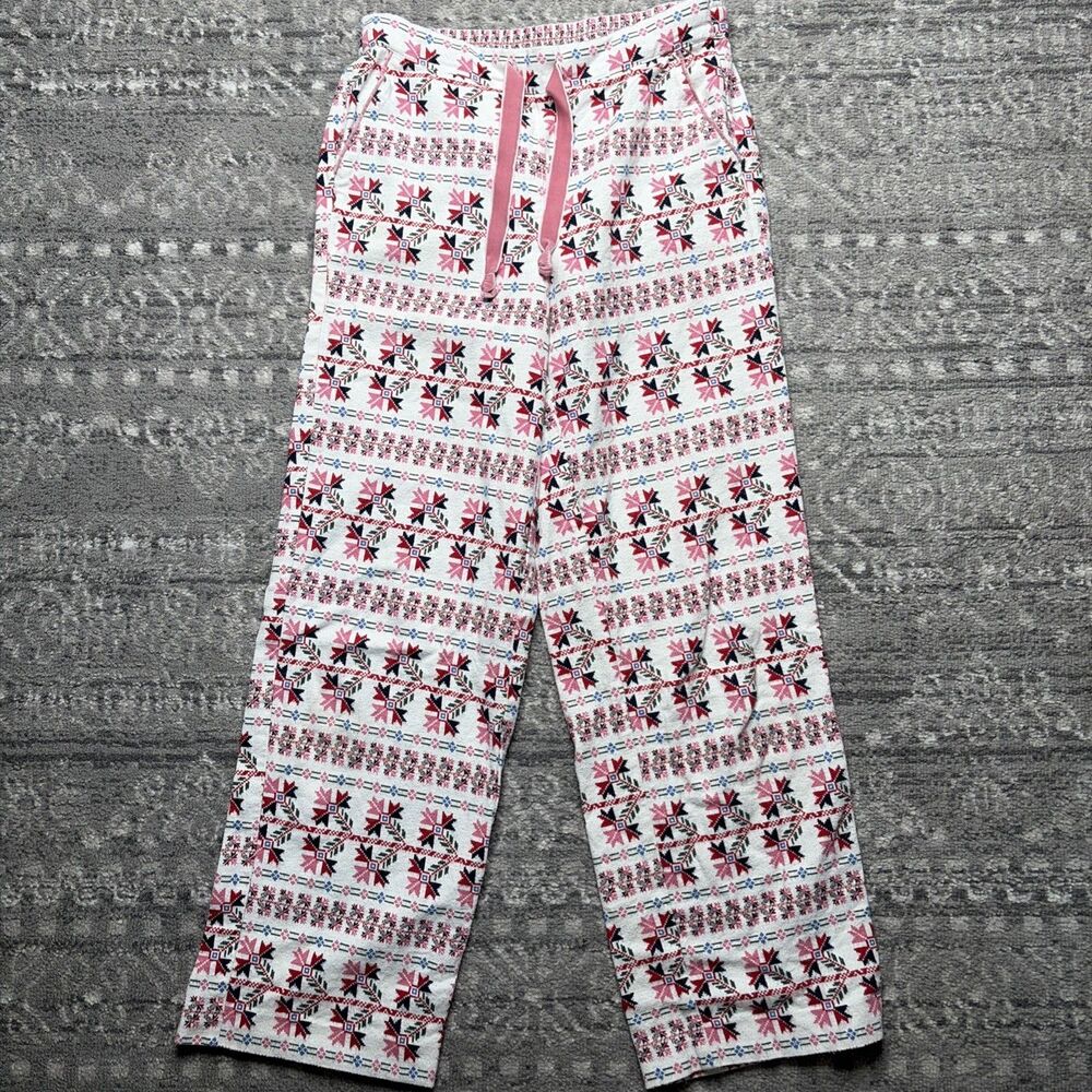 Boden Holiday Nordic Print Women’s Pajama Flannel Pants Size 6 Christmas